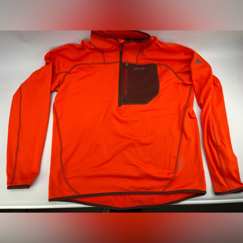 NWOT - Eddie Bauer First Ascent High Route Grid Fleece 1/4 Zip Pullover - L